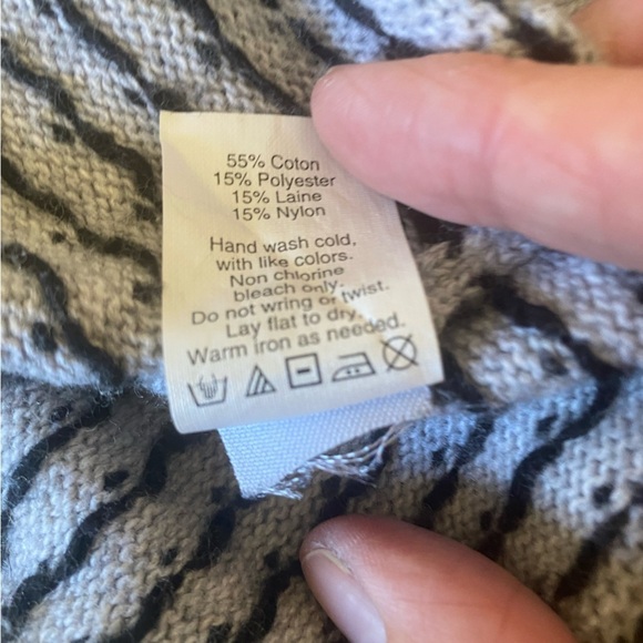 Madewell Cream Hearts and Stripes Sweater XS - Picture 8 of 8